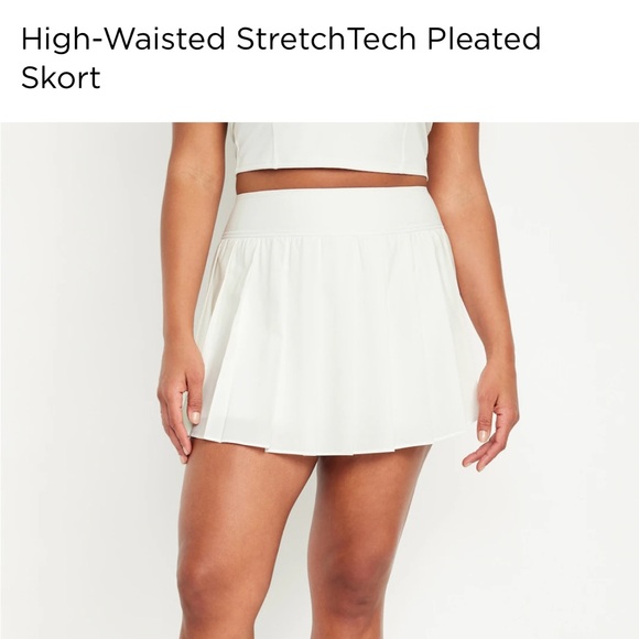 NWT High-Waisted StretchTech Pleated Skort - Picture 1 of 8